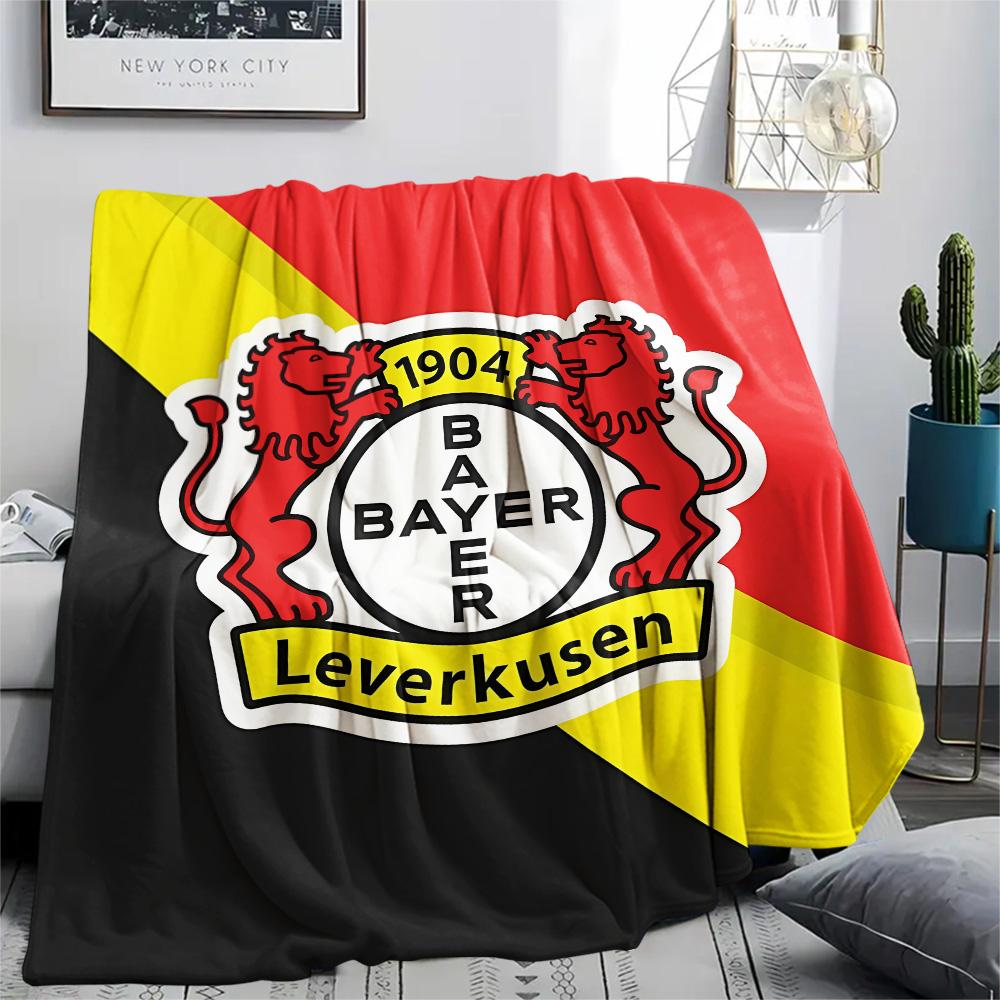 Bayer 04 Leverkusen Print Flannel Blanket, High Quality Comfortable for All Seasons, Home Decor, Warmth and Comfort, Perfect for Christmas Gifts