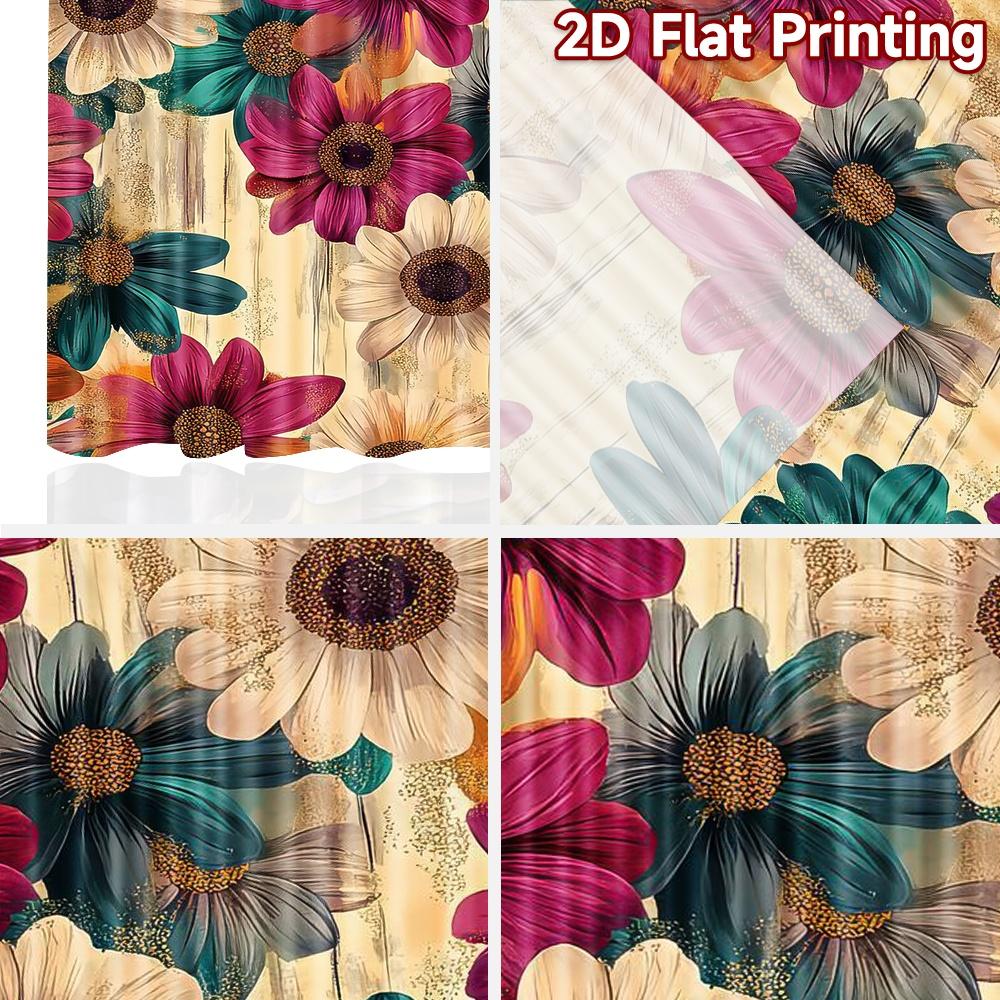 2D flat Photography Backdrop Popular Party Party Backdrop Colorful Floral Arrangement 100% Polyester Anniversary for Home