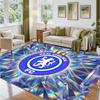 Chelsea FC Design Crystal Velvet Rug Soft Decorative Mat for Bedroom Entrance