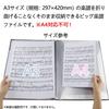 Kokoro-gakuya Music File, A3 Vertical, Not A4 Compatible, Band File, Large, Writable, Music Score Holder, 30 Pages, Holds A3 Sheet Music Without Foldi