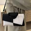 Premium Sense Nischentasche Spleißen Kontrastfarbe Handtasche Damen Nische Vielseitige Schulter Messenger Bag