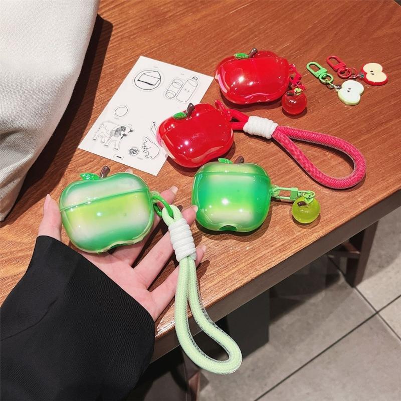 TPU Fruit Shape Wireless Earbuds Case Shockproof Cover For Pro2 Wireless Earphones With Pendant