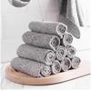 2Pcs Japanese Bamboo Charcoal Rag, Bamboo Charcoal Fiber Rag, Dishcloth, Kitchen Towel, Cleaning Absorbent Scouring Cloth, Dishtowel