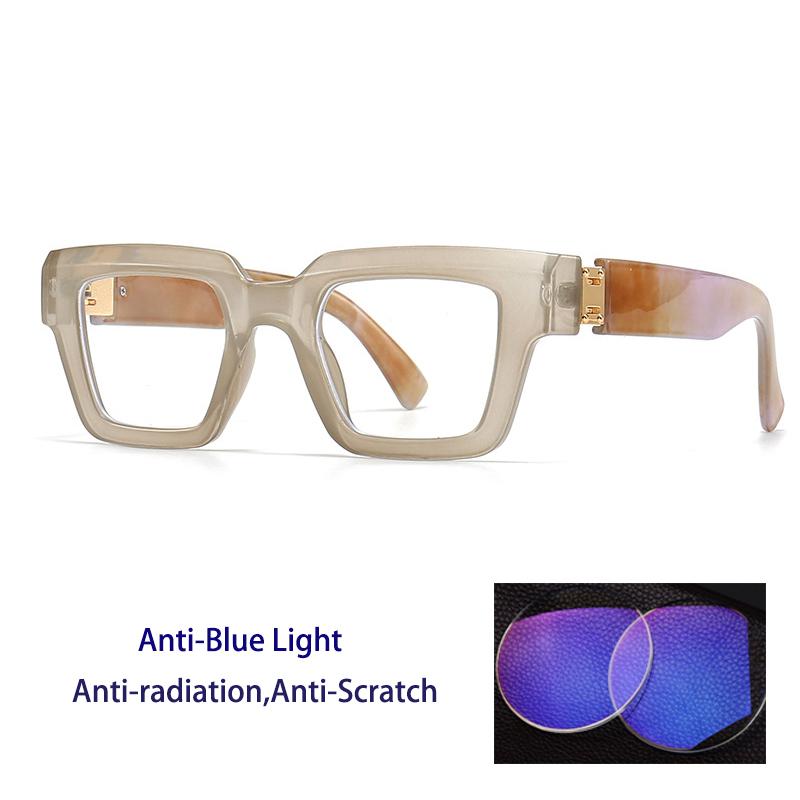 Brand Design Retro Reading Glasses for Men Women Fashion Luxury Large Square Presbyopic Eyewear Dioptric 0 to +6 0