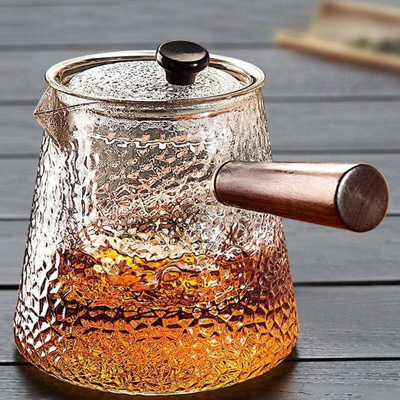 Glass Side Handle Boiling Teapot