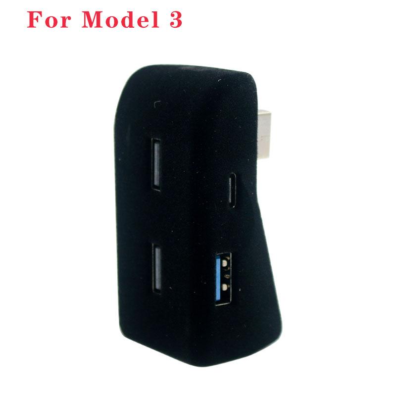 

Док-станция для перчаточного ящика для Tesla Model Y Model 3, быстрое зарядное устройство, 4 USB-концентратор, адаптер для флокирования, удлинитель-разветвитель с питанием