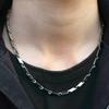 Stainless Steel Necklace Titanium Necklace Chain 2mm-4mm Men's and Women's Hip-hop Necklace Chain Men's Gifts