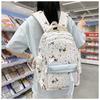 New high-value, fresh, sweet and cute puppy backpack, lightweight spring outing backpack for junior high school students