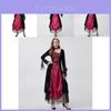 Elegantes Gothic-Vampir-Kostüm für Damen, perfekt für Halloween-Cosplay-Partys