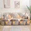 1/2/3/4 Seater Stretch Sofa Cover Elastic Printed Sofa Cover With Skirt Non-slip Armchair Slipcover for Living Room Hotel 1Pcs