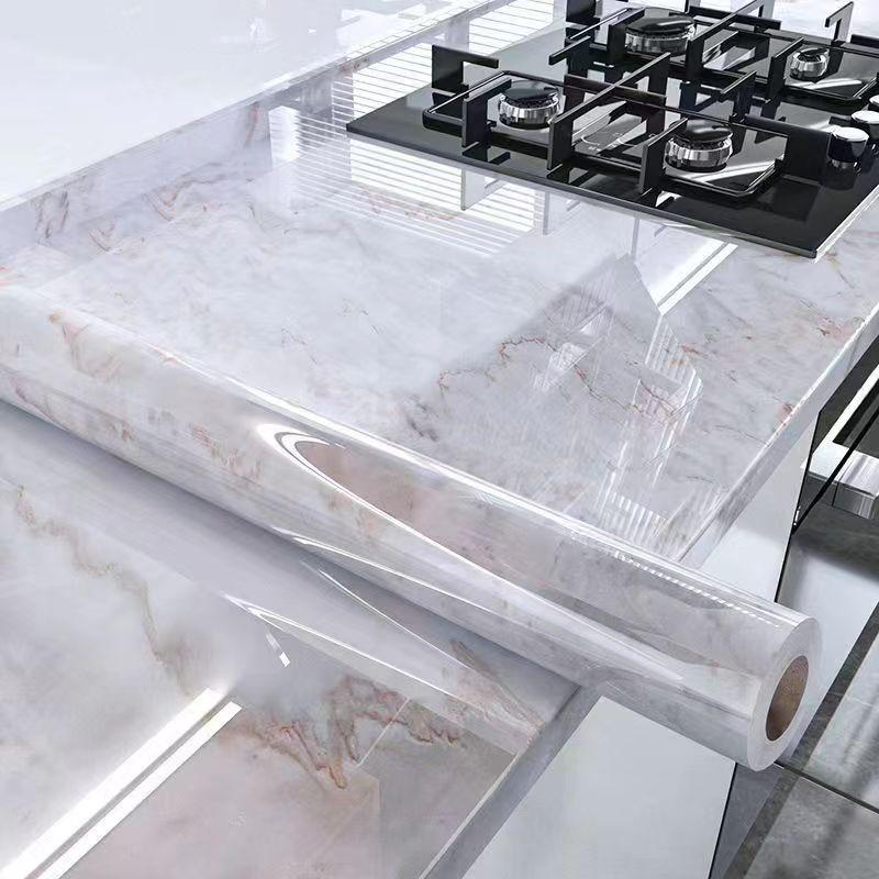 

5-метрові шпалери та шпалери з ПВХ, вінілові водонепроникні 3D-самоклеючі мармурові шпалери для домашнього декору на кухонному столі у вітальні