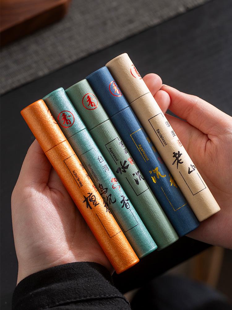 Sandalwood & Agarwood Gift Box Incense Sticks for Home & Indoor Use - Natural Buddhist Incense