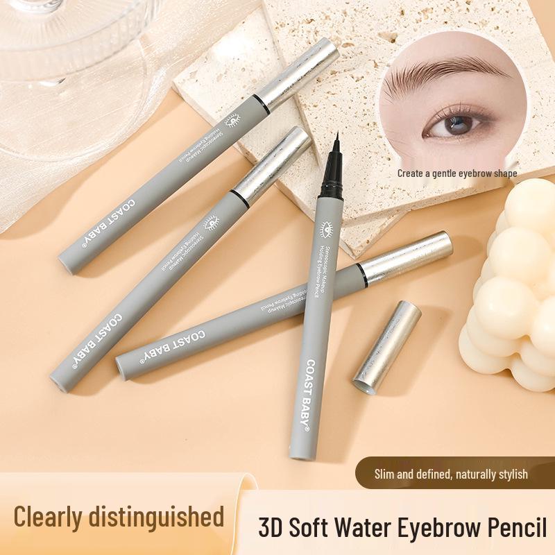 COAST BABY 3D Soft Water-resistant Eyebrow Pencil - Long-lasting, Sweatproof, Ultra-fine, Lower Lash & Under-eye Bag Enhancement.