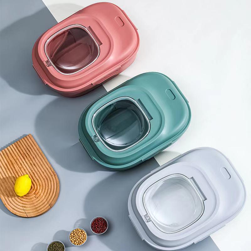 Foldable Rice & Grain Storage Box - Moisture & Insect Proof, Pet Friendly, Large Capacity Container