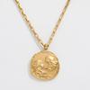 JOOLIM High End 18k PVD Gold Plated Stainless Steel  Cast Round Coin Sign Zodiac  Horoscope Necklace