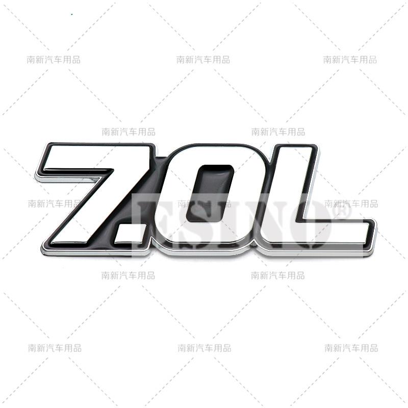 

Car Styling 3D Metal Chrome Zinc Alloy Adhensive Emblem 5.0L 5.7L 6.0L 6.2L 6.4L 7.0L Body Trunk Fender Badge Accessory
