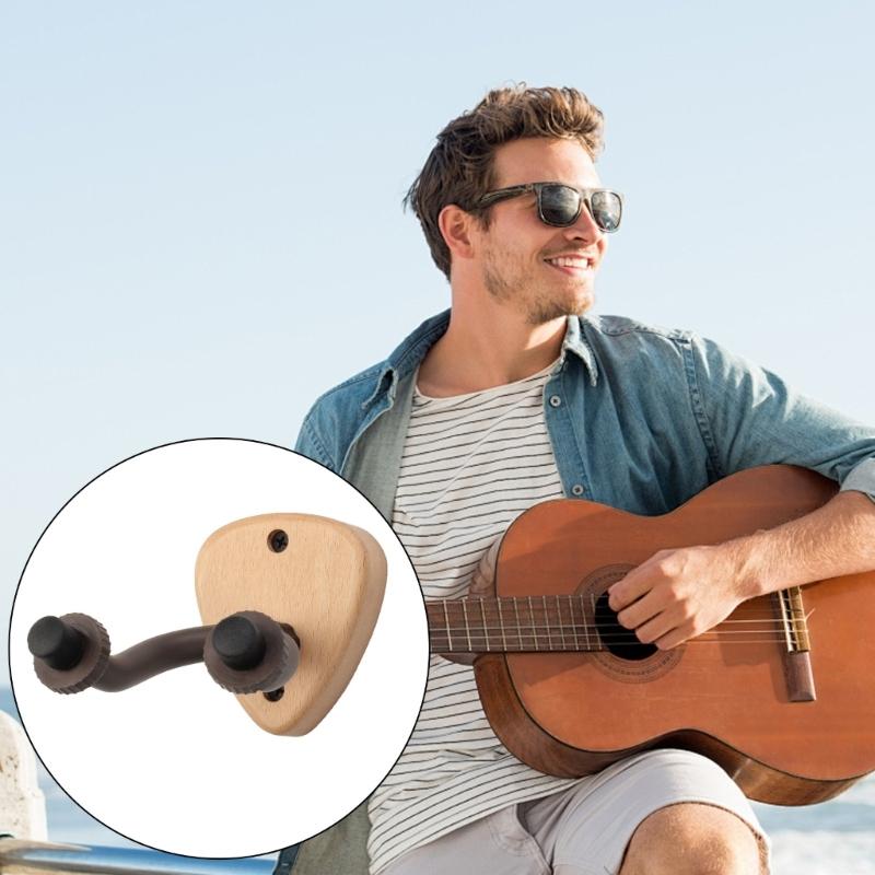 Guitar Wall Hangers U-Shaped Guitar Hook Guitar Wall Mount Holder for Acoustics Electric Guitar, Bass, Mandolin, Banjos