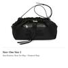 Alexander McQueen Bundle Nylon Drawstring Bag, Shoulder Bag, Crossbody Bag, Handbag Women's Black 669589-16XAC-1000
