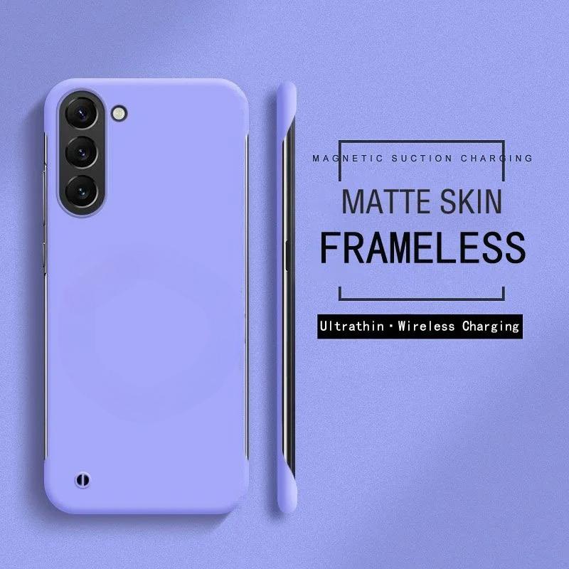 Ultra Thin Frameless Hard PC Phone Case For Samsung A55 A35 A15 A05S A54 A34 A24 A73 A53 A23 A52/S A32 A22 F05 M05 F55 M55 Cover