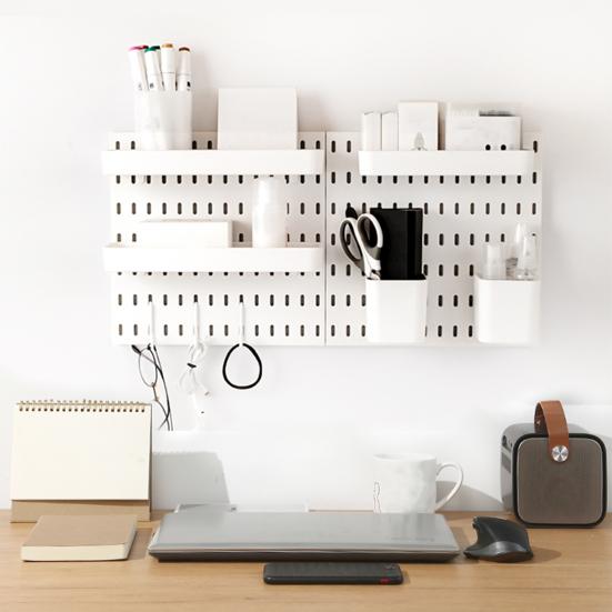 1/3Pcs Clamp-on Desk Hole Boards Strong Load-bearing Easy To Install No Drilling Versatile Hole Boards Space-saving Desk Organizer