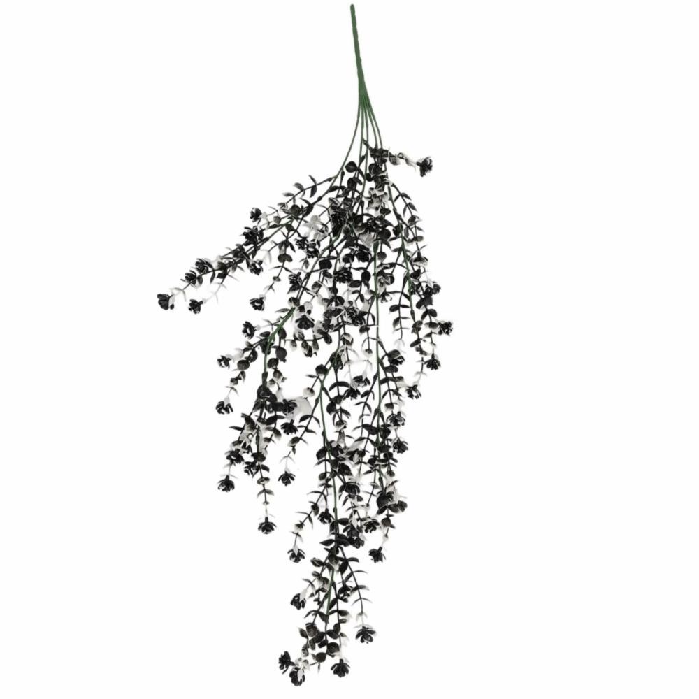 Black Artificial Vines Plants Plastic Leaf Fake Plants New Hanging Plants  Halloween Decoration