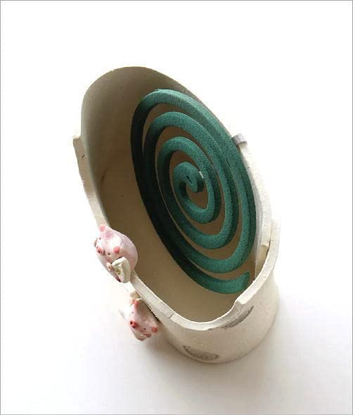 Stylish mosquito coil holder, ceramic, pig design