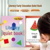 Early Literacy Quiet Book for Toddlers, Ages 3-6: Interactive Tear and Paste Educational Activity Book