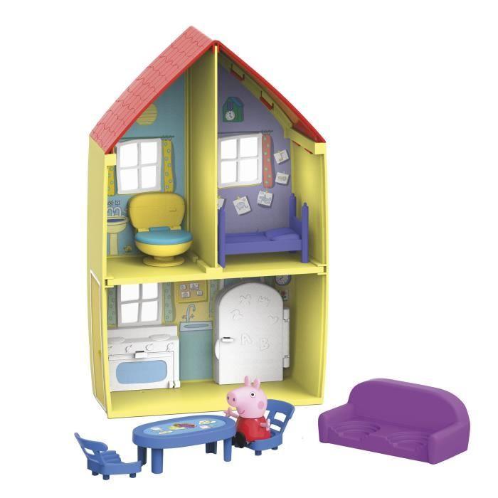 Peppa Pig La maison familiale de Peppa, Jouet pour enfants d'âge préscolaire, comprenant une figurine et 6 accessoires, dès 3 ans
