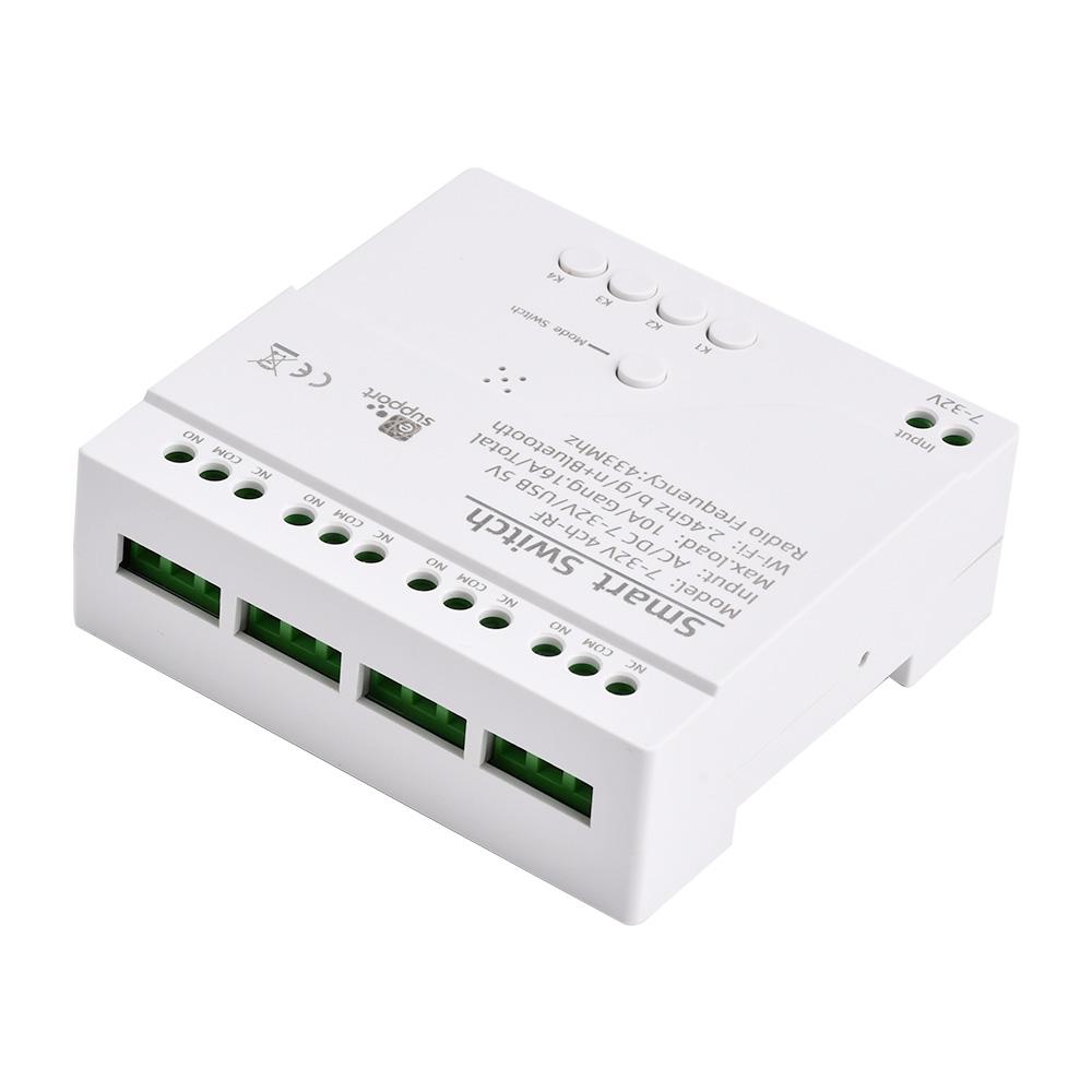10A 1 Way 4 Way Wifi Relay Module DC5V DC12V for eWeLink APP Remote Control Self-lock Wireless Delay Relay 5VUSB Interface
