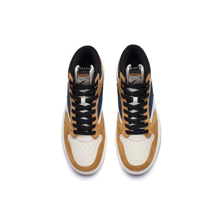 Anta Street Style High-Top Skate Shoes Men Sneakers Black Brown 112238065-3