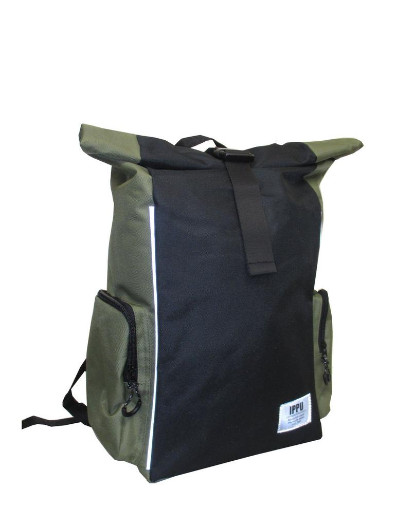Dongdan IPPU Body Bag with Waterproof Inner IP16KH (Ippu) Backpack-Style Lining, Khaki,