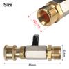 1 Pcs / 1 Set M22 14MM Adapter With Quick Coupling Ball Valve - 4500 PSI Pressure Washer Garden Cleaning Accessories