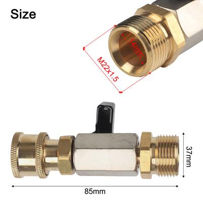 Heavy-Duty Cleaning M22 Adapter 14MM Adapter Efficient Cleaning Adapter Efficient On Off Function For 14mm Fittings