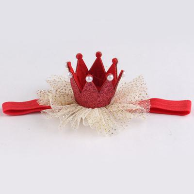 Adorável bebê renda coroa faixa de cabelo pneu pneu acessórios para bebês