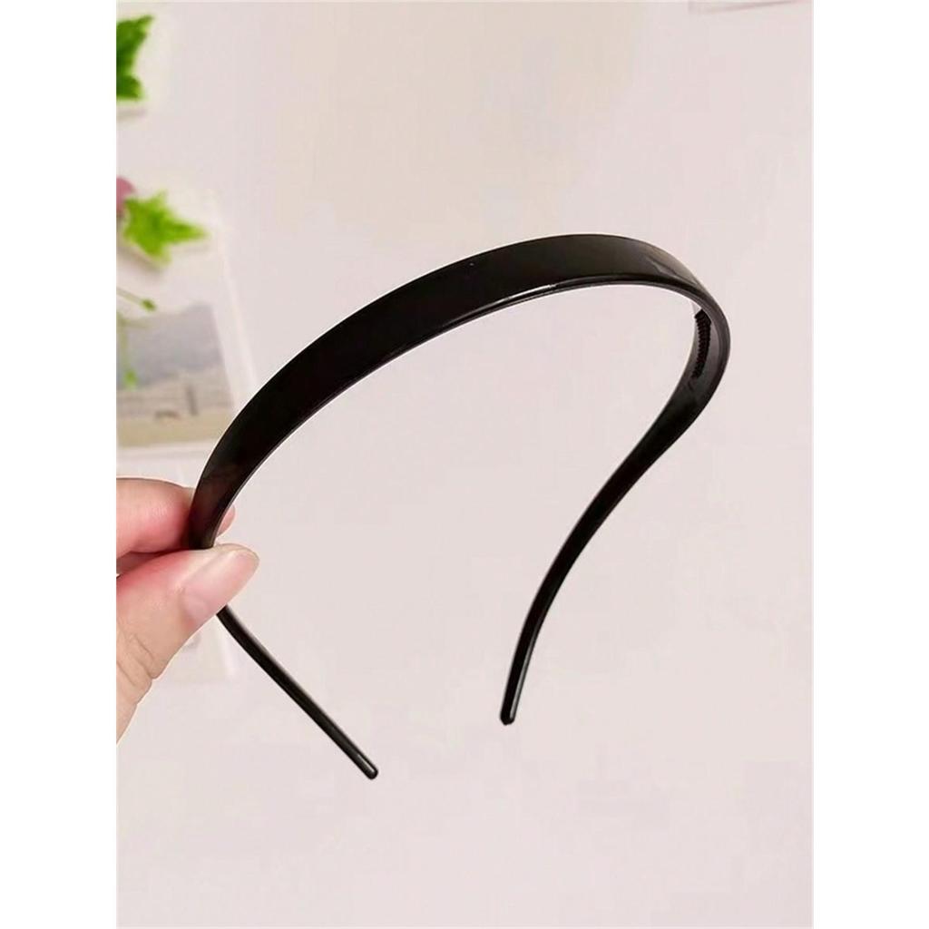 4 women's headband Simple clear resin headband women's face non-slip pressure headband Thin hair clip for women