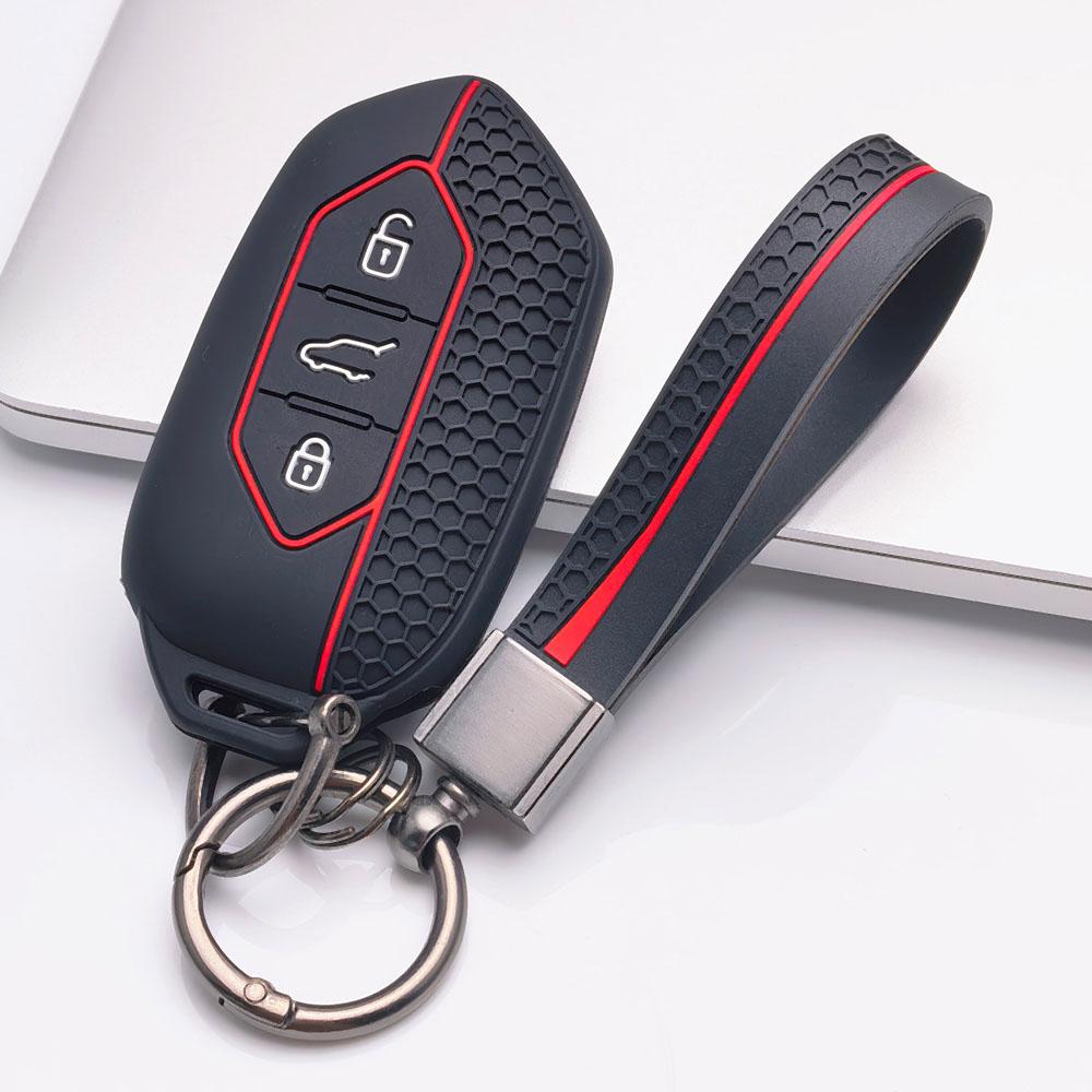 Key Fob Cover for Kia Sportage Ceed Sorento Rio Niro Seltos K5 K3 with Keychain Anti-Scratch Guard Shockproof Protection Soft Grip Texture
