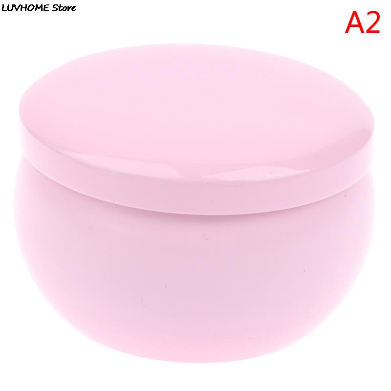 Retro Luxury Candle Jars Holder Storage Case Empty Tin Box Round Container with Lid Small Diy Candle Making Wedding Sweet Gifts