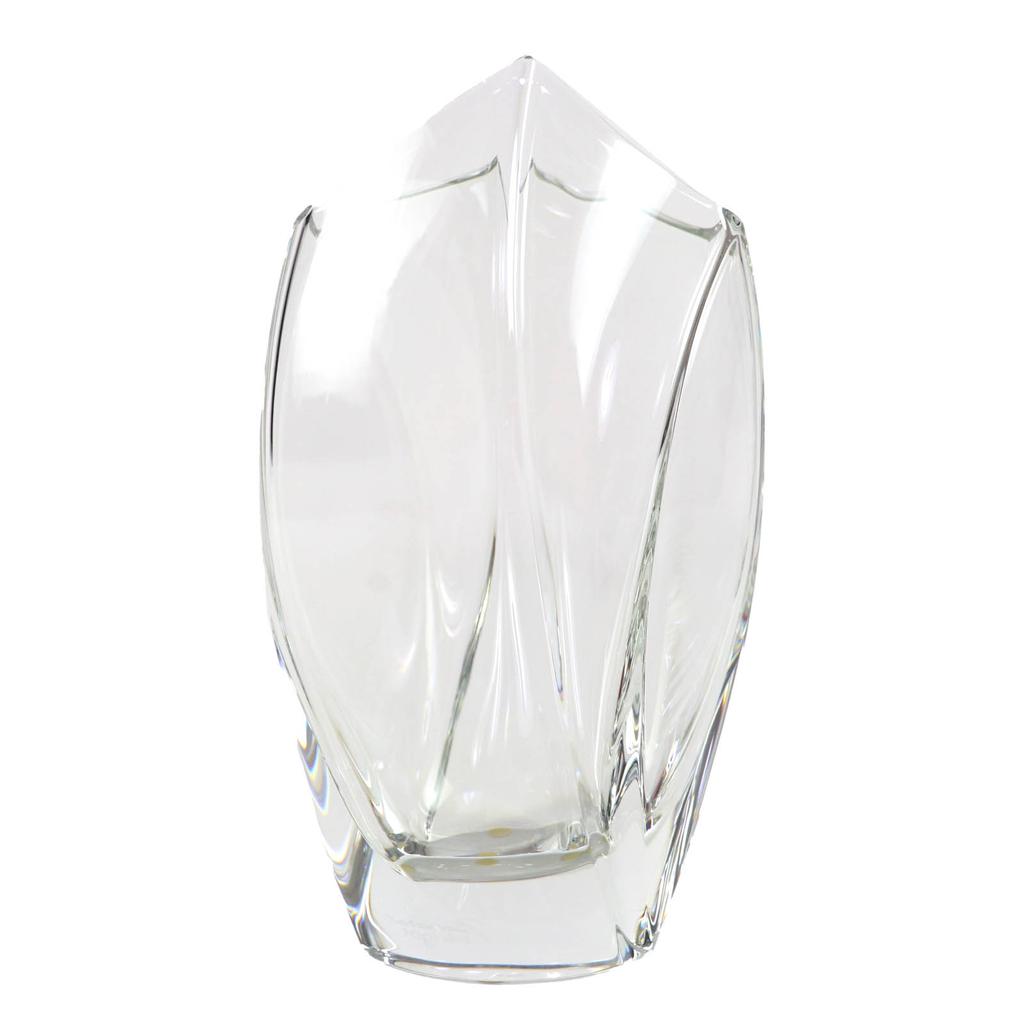 Excellent Baccarat Vase Giverny Base Clear Crystal Women Used