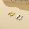 5 pièces Breloques Lettre Hébraïque Chai Pendentifs Étoile de David en Acier Inoxydable pour Bracelets Je Fabrication de Bijoux Cadeaux DIY Faits à la Main