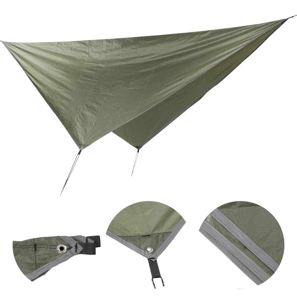 360x290cm Camping Cover Waterproof Multifunction Rhombus Canopy Beach Shade Cloth