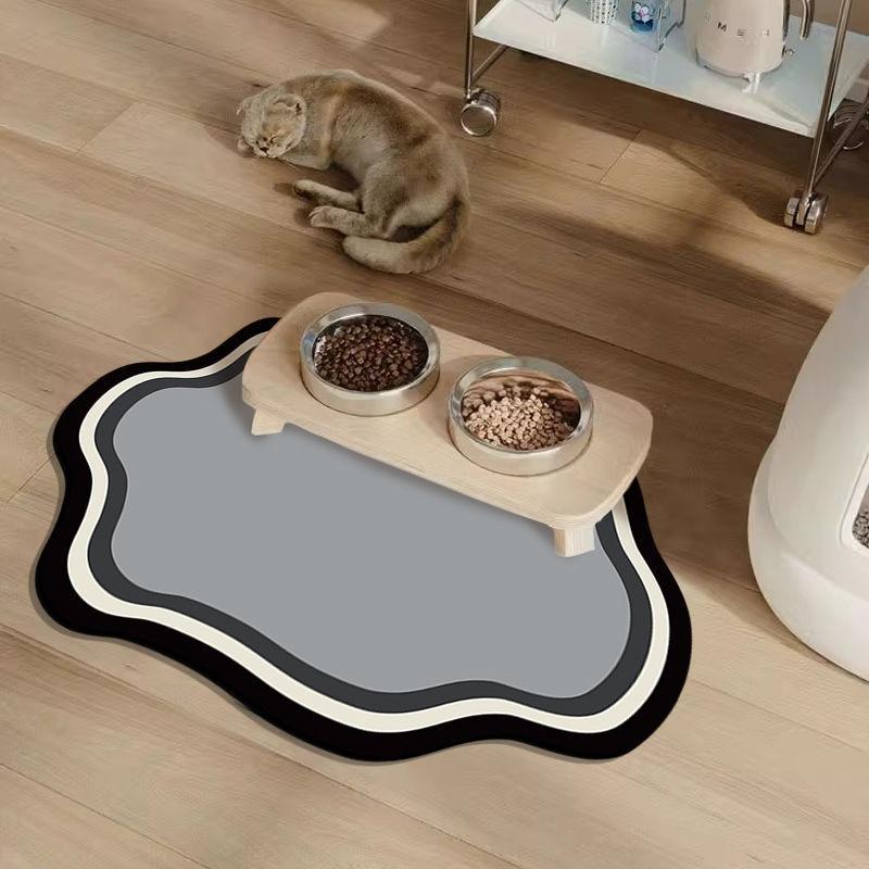 

Cat and dog non-slip pet mat - quick drying, water absorption, indoor Nordic style floor mat, floor pet mat, fun and durable pet mat 30 * 40cm