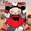 1PC Heartfelt Love cute doll Flannel Blanket Gift, Suitable for Both Men And Women, Soft Ideal for Beds And Sofa, Birthday Or Christmas Gift