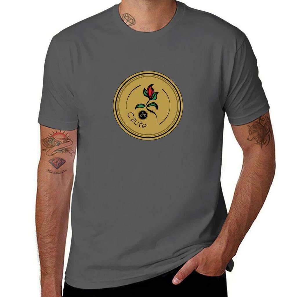 Caute Antique Background Tshirt Comfortable Basic Crew Neck Tee