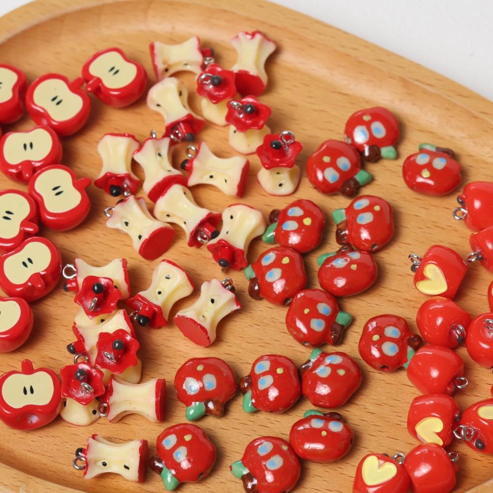 Heart-Shaped Apple Core Beading Pendant for DIY Jewelry