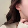 Factory  925 Sterling Silver Classic Retro Heart Stud Earring for Women Simple Versatile Daily Wear Piercing Jewelry