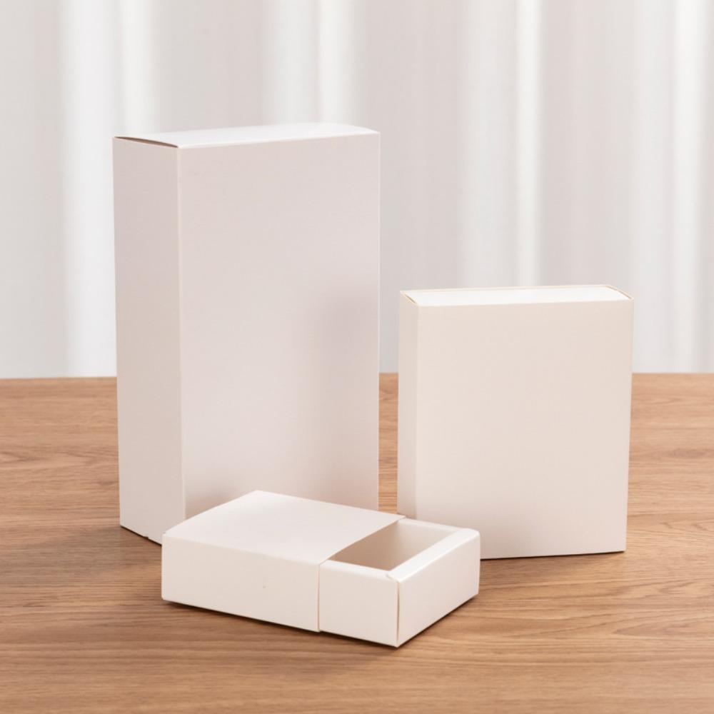 Kraftpapier Kraftpapier Schubladenschachtel Schubladenstil Mini-Karton Geschenkboxen Recycelbar Umweltfreundlich Geschenkverpackungsschachtel