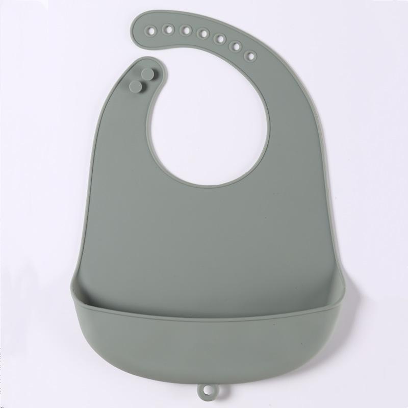 1/2pcs Food Grade Infant Eating Bibs Simple to Clean Baby Drool Towels Waterproof Children