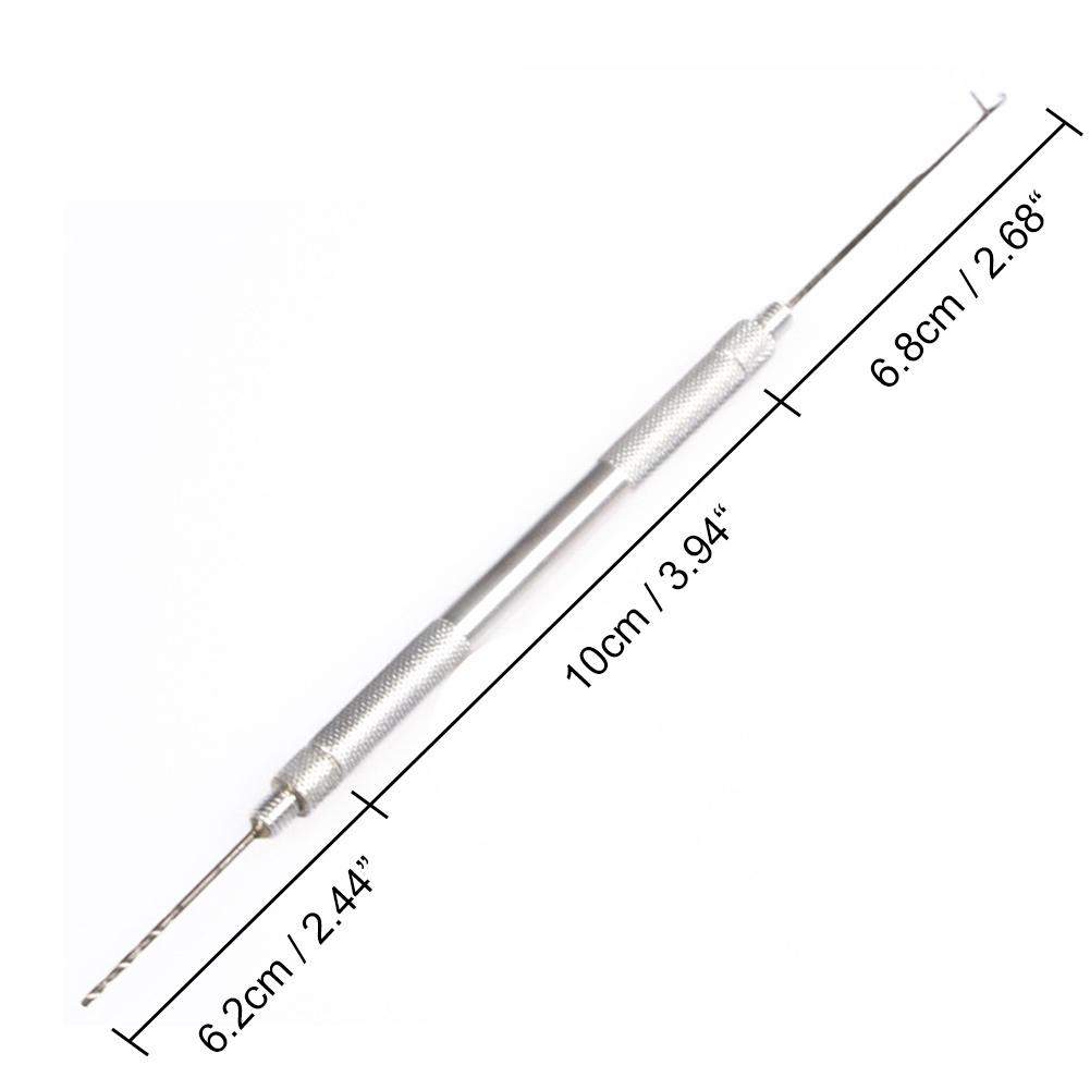 Carp Fishing Rigging Bait Needle Drill Pellet Splicing Puller Tool (Silver) #C