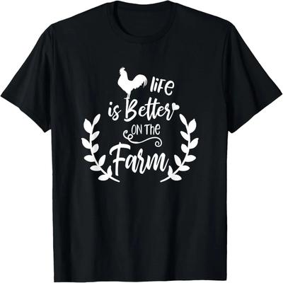 A Vida é Melhor na Fazenda Camiseta Menina Fazendeira Amante da Fazenda Camiseta