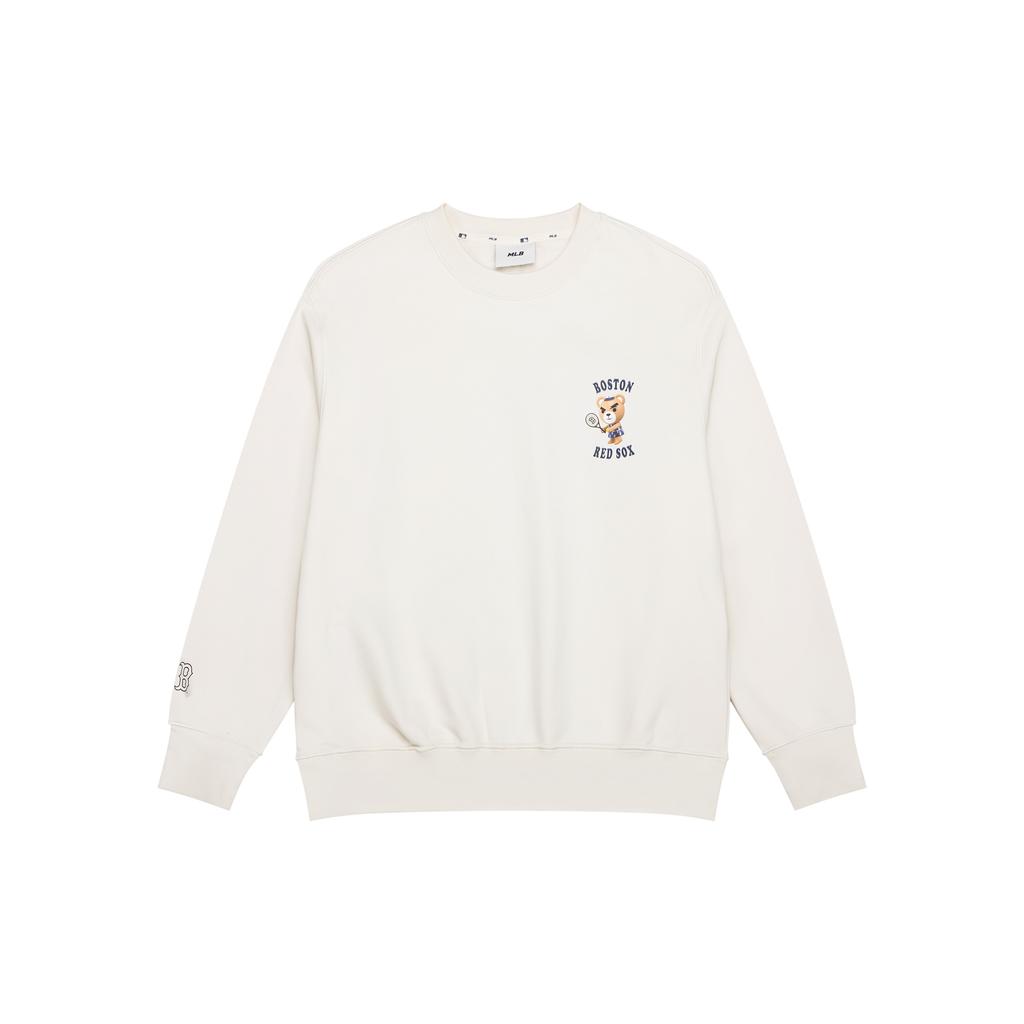 New MLB Sweatshirts Unisex Ivory White 3AMTE0134-43CRD